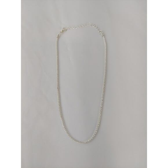 Ettika Adjustable Silver Choker Twist Chain 16" Trendy Must Have Necklace - Picture 1 of 7